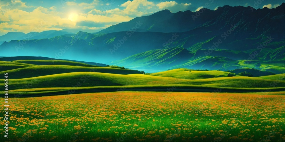 Obraz premium Stunning Nature and Landscape Photography Showcasing the Majestic Beauty of Mountains, Forests