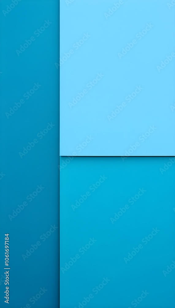 background,blue in three parts, generative ai background,blue in three parts, generative ai