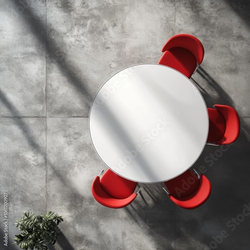 Round Table Meeting Room. photo