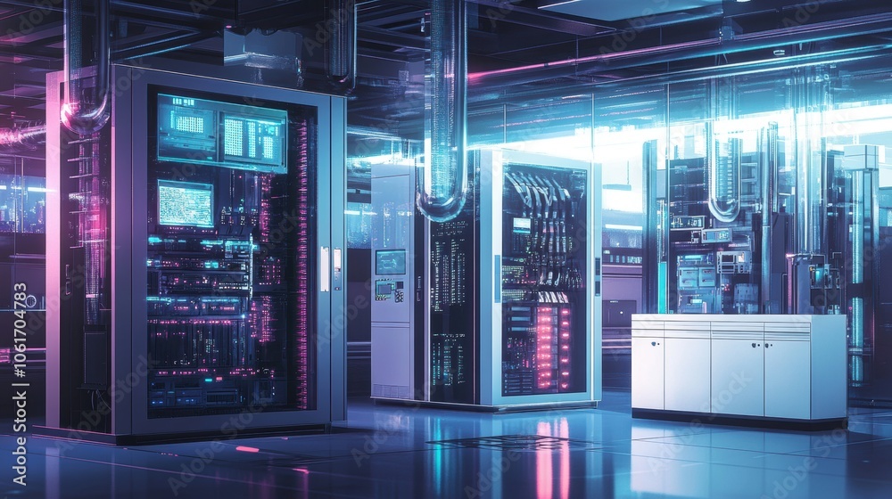 Server Room Glow. Server Room Glow.