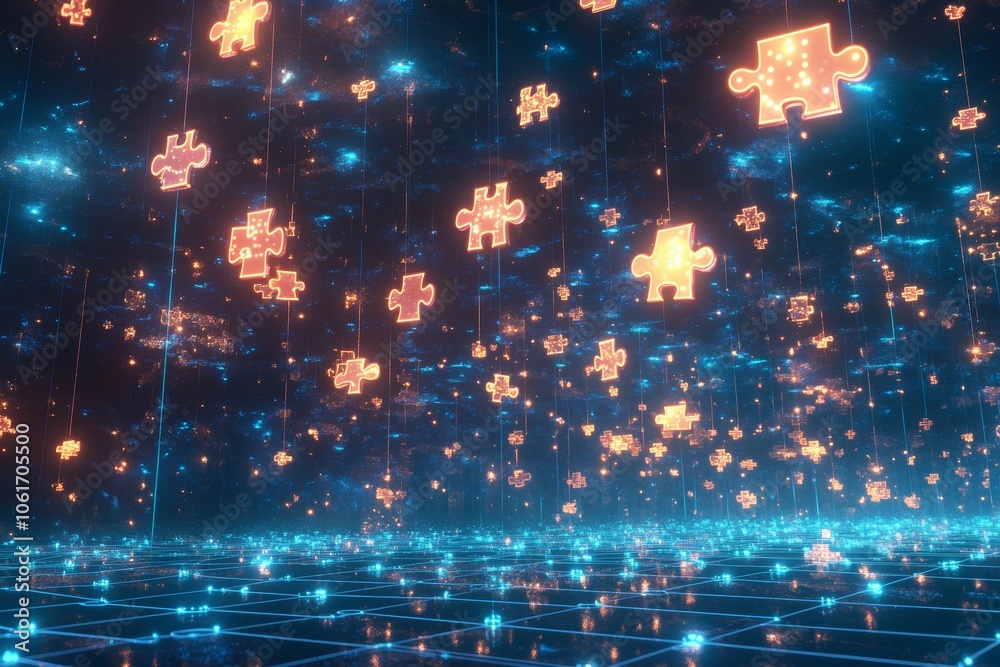 Obraz premium Tokenized Masterpiece, Digital Art and NFTs