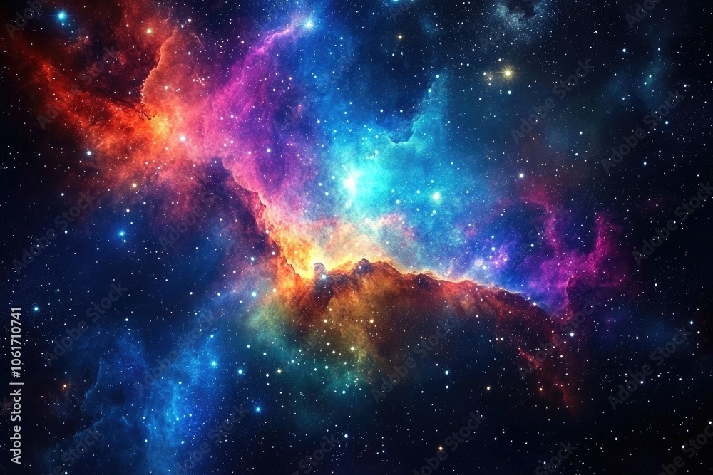 A Cosmic Landscape of Nebulas and Stars A Cosmic Landscape of Nebulas and Stars