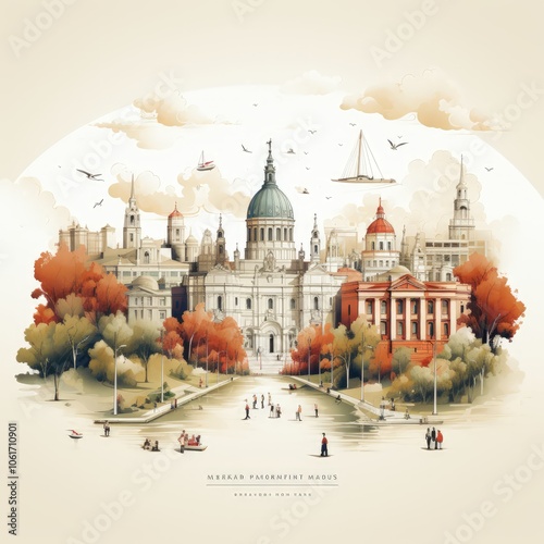 Exploring Madrid’s Iconic Architecture Through Minimalist Design