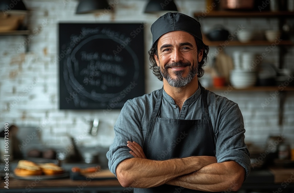 Confident Chef Portrait. Confident Chef Portrait.