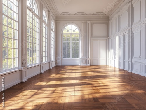 Empty Room with Sunlight.