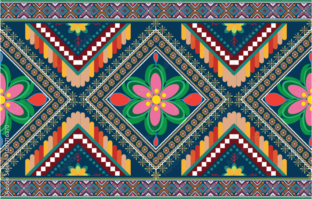tribal ethnic themes geometric seamless background with a Peruvian american indigenous pattern. Textile print with rich native American tribal themes in an ethnic traditional style. tribal ethnic themes geometric seamless background with a Peruvian american indigenous pattern. Textile print with rich native American tribal themes in an ethnic traditional style.