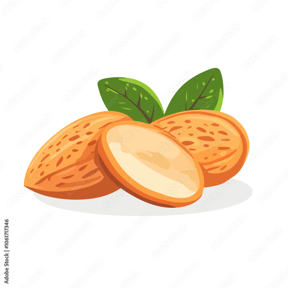 almond vector illustration almond vector illustration