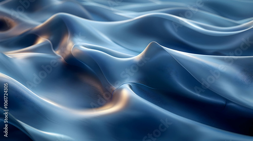 Wallpaper Mural Abstract Blue 3D Waves Background Torontodigital.ca