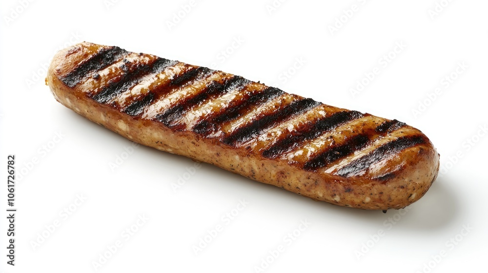 Grilled Sausage with Golden Brown Stripes Grilled Sausage with Golden Brown Stripes