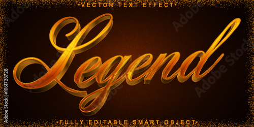 Myth Legend Vector Fully Editable Smart Object Text Effect