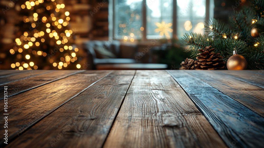 Close-up of a cramped wooden table in a cozy apartment