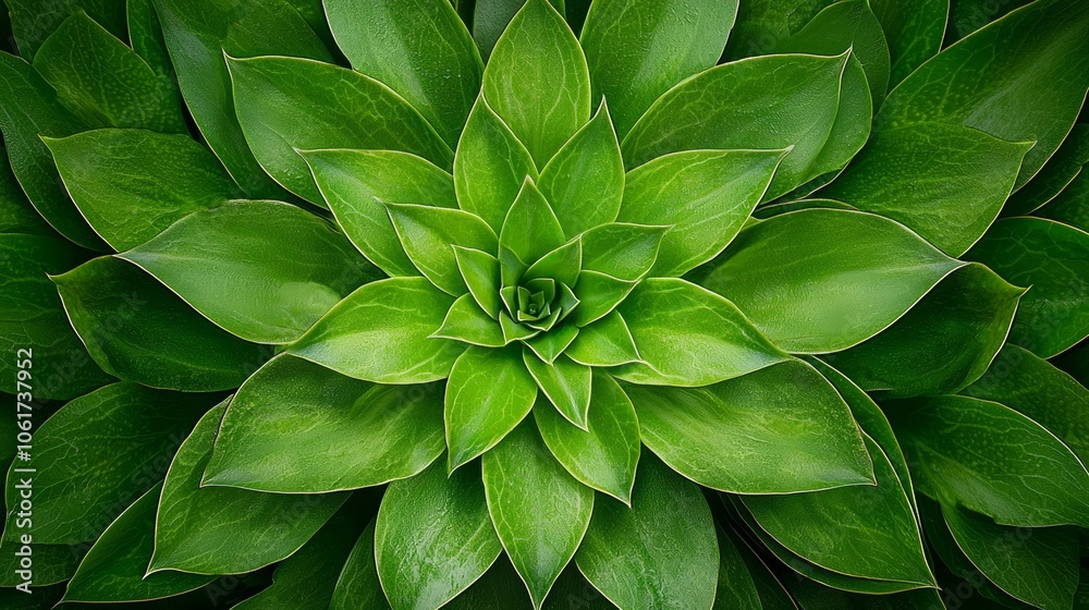 Lush Green Leaf Pattern from Above Lush Green Leaf Pattern from Above