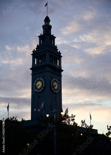 San Francisco ferry building clocktower photo