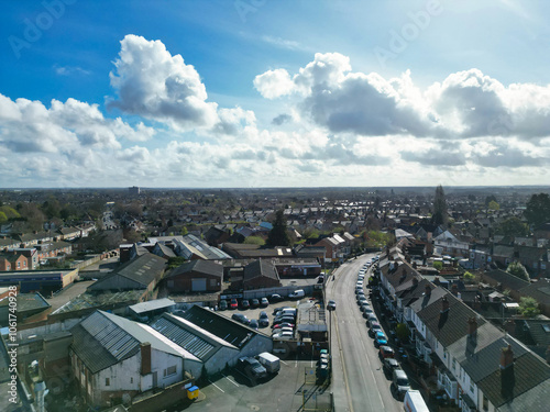 Downtown Buildings at Central Coventry City Centre of England United Kingdom. photo