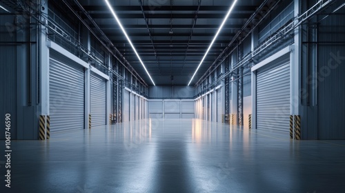 Industrial Warehouse Interior.