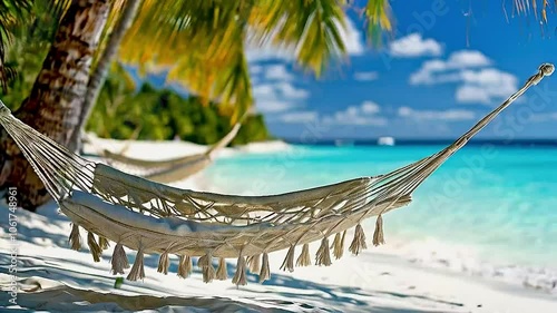 a hammock oa hammock on a beacha hammock on a beacha hammock on a beachn a beach photo