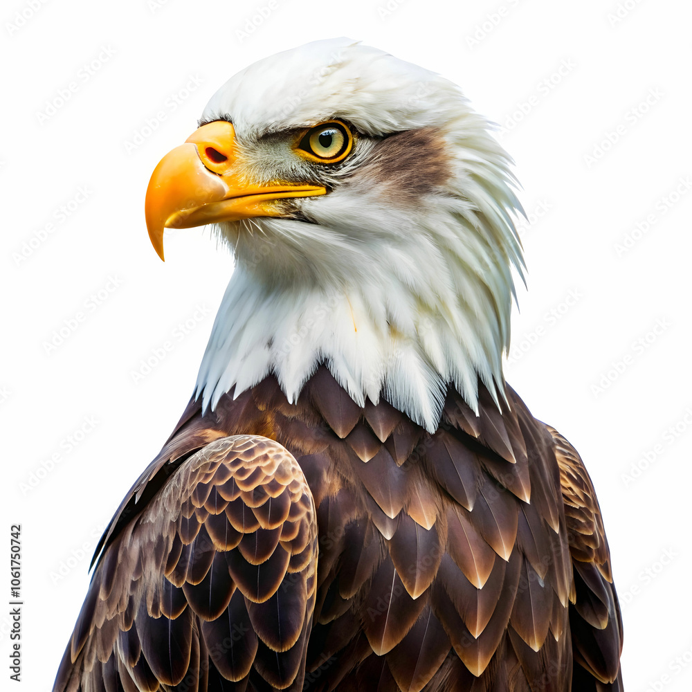Obraz premium eagle bird in white background