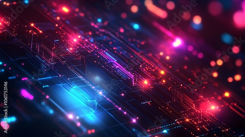 Explore vibrant digital connections in technology