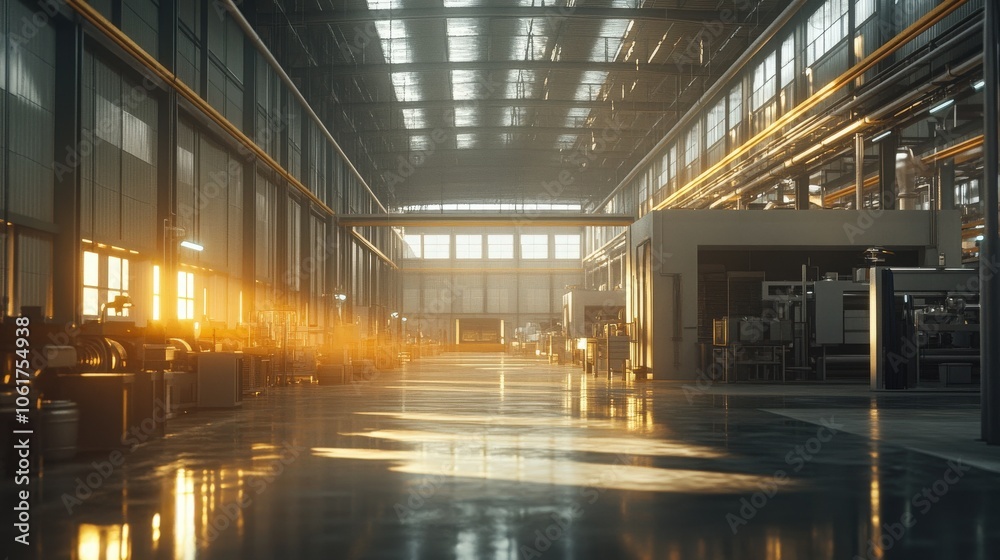 Sustainable production process within a state-of-the-art manufacturing facility, highlighting the use of eco-friendly materials, waste-to-energy systems, and efficient resource management practices Sustainable production process within a state-of-the-art manufacturing facility, highlighting the use of eco-friendly materials, waste-to-energy systems, and efficient resource management practices