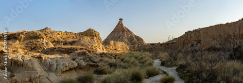 Overview of Castildetierra in the Bardenas Reales of Navarra