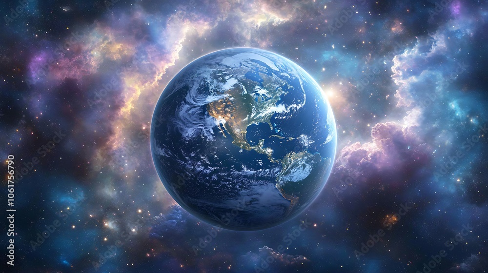 Explore the wonders of earth amidst cosmic beauty Explore the wonders of earth amidst cosmic beauty