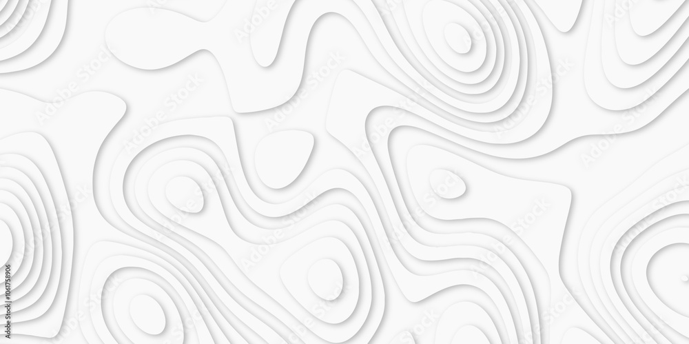 Abstract luxury white modern 3d papercut background. Minimal abstract vector wave carve diamond topography line circle creative topography map circle and wave line smooth multilayer pattern. papercut. Abstract luxury white modern 3d papercut background. Minimal abstract vector wave carve diamond topography line circle creative topography map circle and wave line smooth multilayer pattern. papercut.