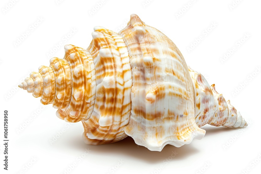 Beautiful seashell isolated on white background Beautiful seashell isolated on white background