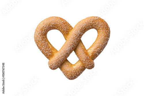 Heart-Shaped Pretzel with Sea Salt Sprinkles