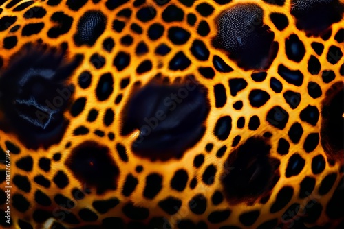 leopard spots irregular circular patterns with dark outlines and photo