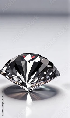3d diamond quality high render jewel background white beautiful brilliant carat diamond expensive facet gem illuminated gem jewellery luxury millionaire nobility nobody royalty scintillate