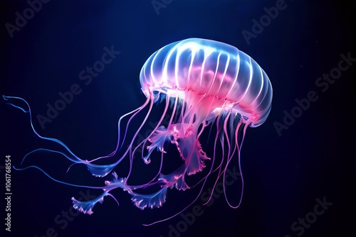  luminogram jellyfish underwater an image of jellyfish glowing i