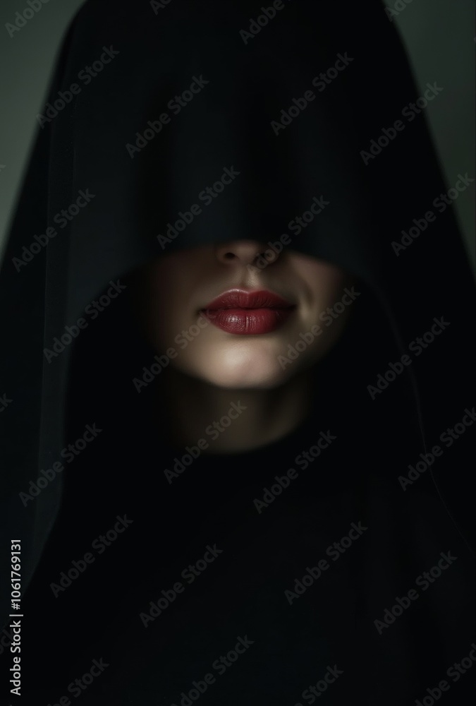 portrait of a woman with a veil
