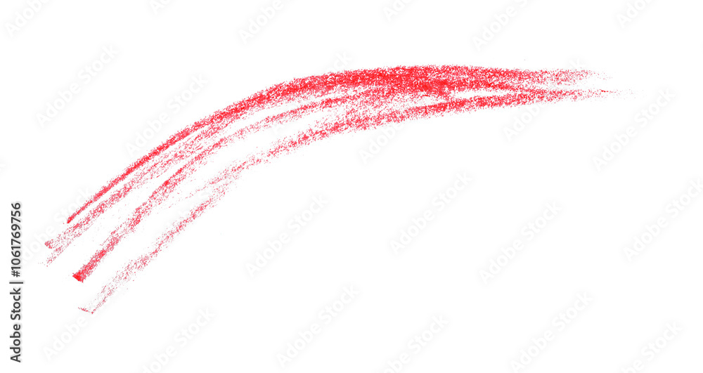 Red pencil line drawing on transparent background. Red pencil line drawing on transparent background.