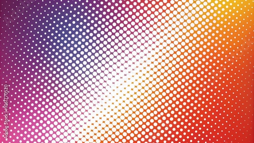 Curved Halftone Dots Pattern Background - White Dots Gradient Texture for Modern Design and Product Photography