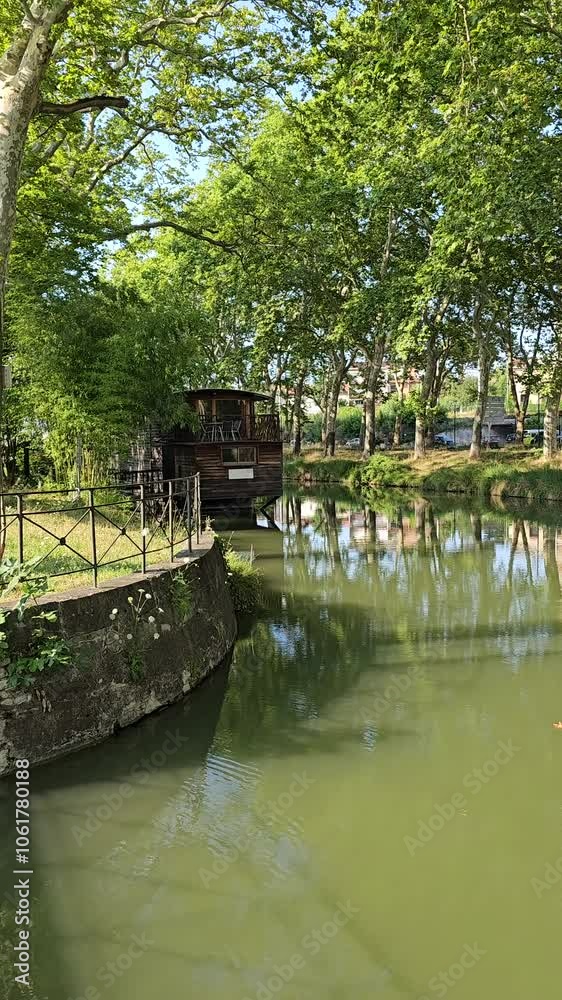 Toulouse, France - 19 November 2024, view of a bridge in Canal du Midi, The Port Saint-Sauveur Toulouse
Toulouse, France - 19 November 2024, view of a bridge in Canal du Midi, The Port Saint-Sauveur Toulouse