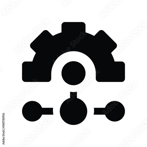 process icon. vector glyph icon for your website, mobile, presentation, and logo design.