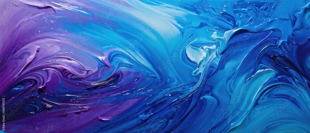 Abstract Swirls of Blue and Purple Abstract Swirls of Blue and Purple