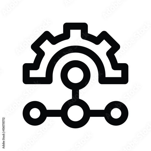 process icon. vector line icon for your website, mobile, presentation, and logo design.