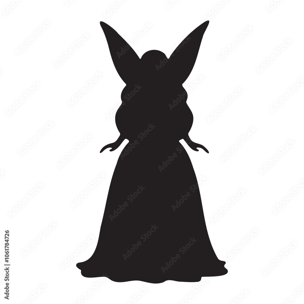 Obraz premium Fairy Angel silhouette vector illustration.