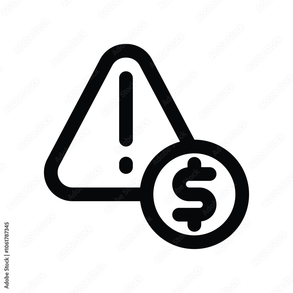 finance risk icon. vector line icon for your website, mobile, presentation, and logo design. finance risk icon. vector line icon for your website, mobile, presentation, and logo design.