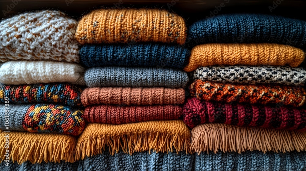 Autumnal Knit Essentials - Meticulously Handcrafted Textured Cardigans,Socks,and Shawls Autumnal Knit Essentials - Meticulously Handcrafted Textured Cardigans,Socks,and Shawls