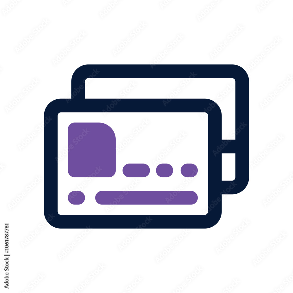 credit card icon. vector dual tone icon for your website, mobile, presentation, and logo design. credit card icon. vector dual tone icon for your website, mobile, presentation, and logo design.