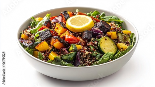 Delicious Quinoa Salad with Roasted Vegetables and Lemon