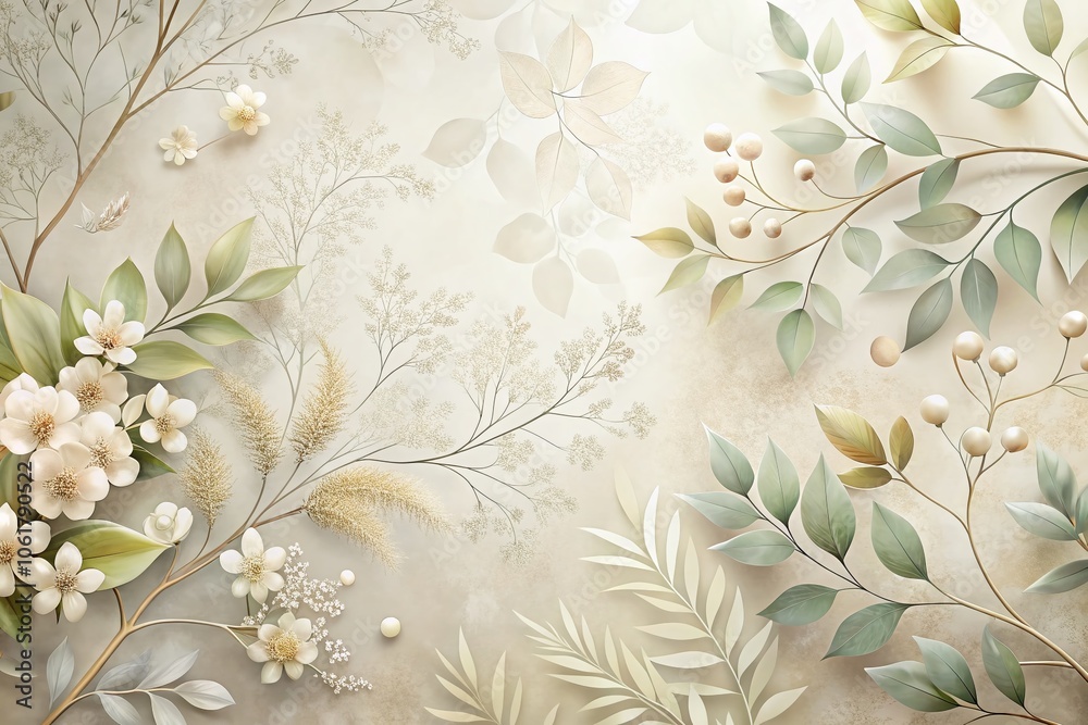 Light Sprig Pattern Design for Textiles and Backgrounds - Nature Inspired Floral Elements, Botanical Art, Elegant Illustrations for Home Decor and Fashion Projects Light Sprig Pattern Design for Textiles and Backgrounds - Nature Inspired Floral Elements, Botanical Art, Elegant Illustrations for Home Decor and Fashion Projects