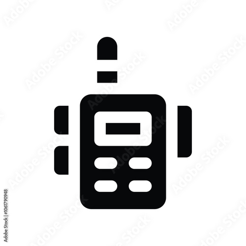 walkie talkie icon. vector glyph icon for your website, mobile, presentation, and logo design.