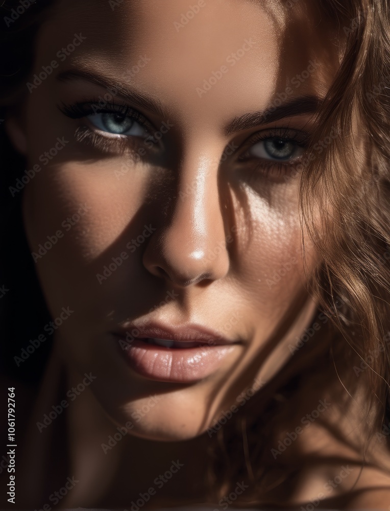 close up portrait of a woman close up portrait of a woman