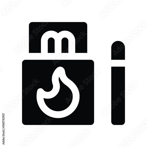 matchbox icon. vector glyph icon for your website, mobile, presentation, and logo design.