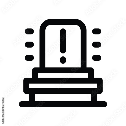 siren icon. vector line icon for your website, mobile, presentation, and logo design.