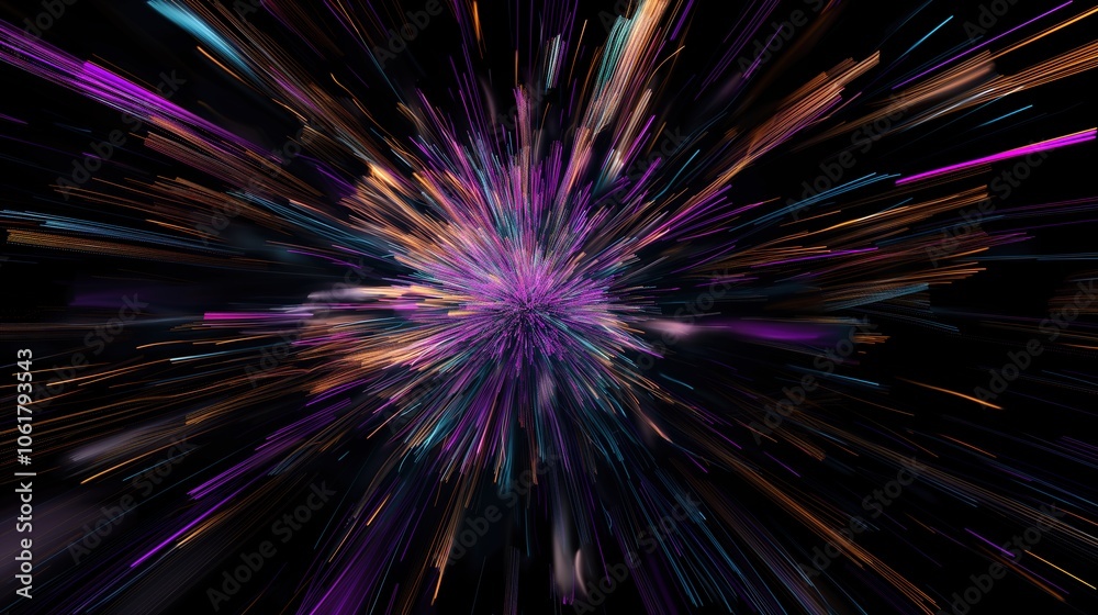 Vibrant fireworks display against dark night sky symbolizing new beginnings, dynamic burst of light captured with wide-angle lens, ample copy space for text or design elements. Vibrant fireworks display against dark night sky symbolizing new beginnings, dynamic burst of light captured with wide-angle lens, ample copy space for text or design elements.