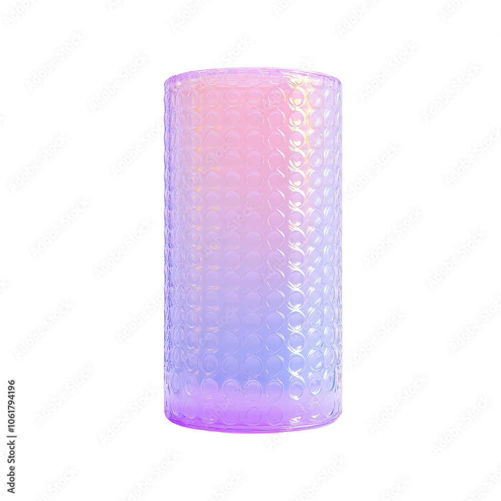 Explore the beauty of a translucent bubble wrap roll isolated on white background Explore the beauty of a translucent bubble wrap roll isolated on white background